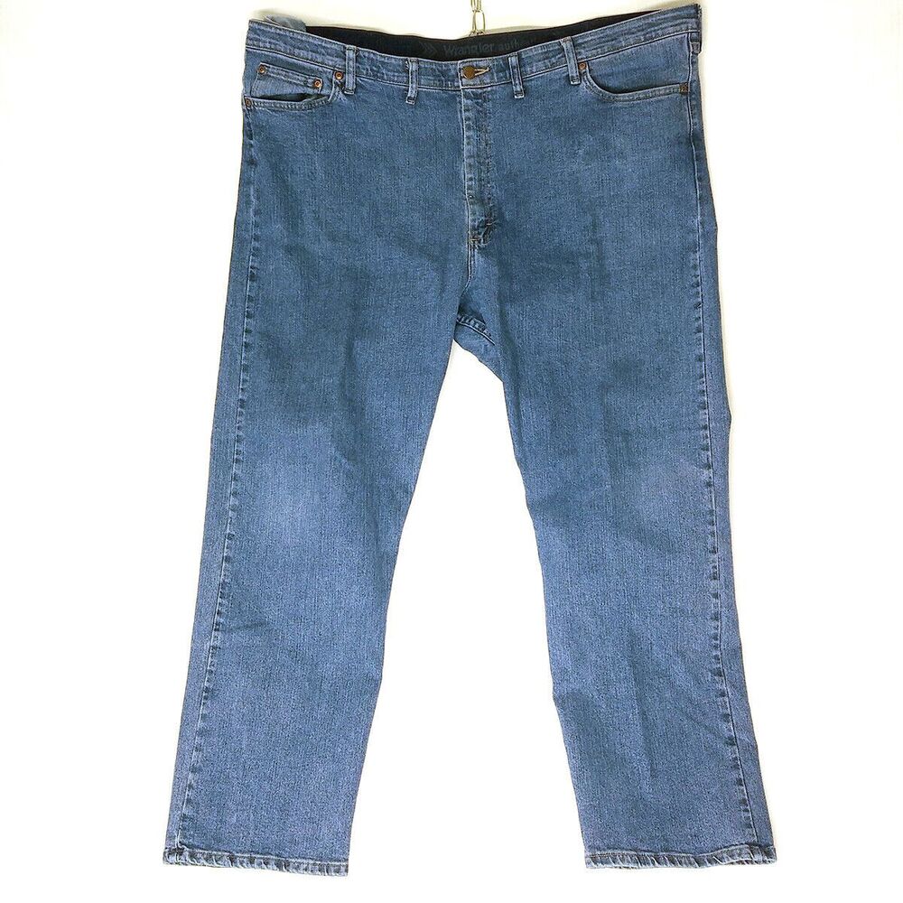 Wrangler Authentic Men’s classic fit jean, blue denim size 48x32